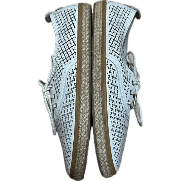 Cole Haan Grandseries White Perforated Leather Lace-Up Oxfords Sz 8.5 - Picture 2 of 6